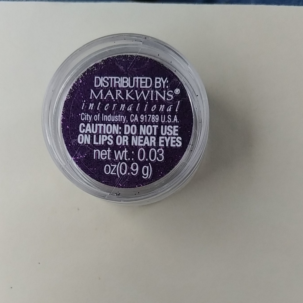 Purple glitter powder for nails